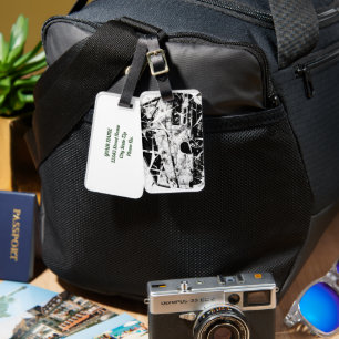 Urban Street Art Abstract Shattered Vintage Van Luggage Tag