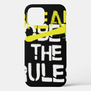 Urban street art break the rules stencil graffiti iPhone 12 case
