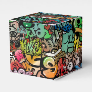 Urban street art Graffiti characters pattern Favour Box