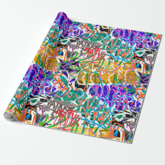 Urban Street Art Graffiti Pattern Wrapping Paper