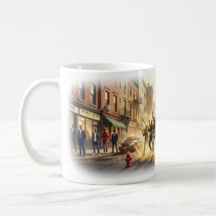 Urban Street Hero Brass Band Golden Wings Poster Coffee Mug