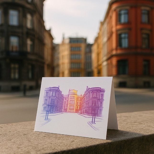 Urban Street Illustration Card (Creator Uploaded)