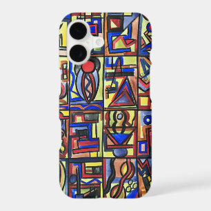 Urban Street Two-Hand Painted Abstract Art