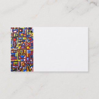Urban Street Two-Modern Bauhaus Geometric Art Business Card