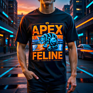 Urban Streetwear Apex Feline Cat Lover Gift Shirt