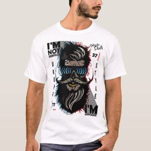 urban_style_Death head beard hipster skull crane T-Shirt