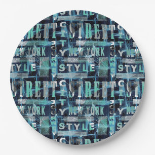 Urban, style . paper plate