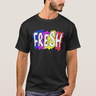 Urban Style Rap R&B Vintage Retro Fresh Graffiti T-Shirt