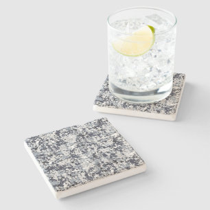 Urban Style Silver Digital Camouflage Stone Coaster
