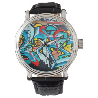 Urban subway graffiti art watch