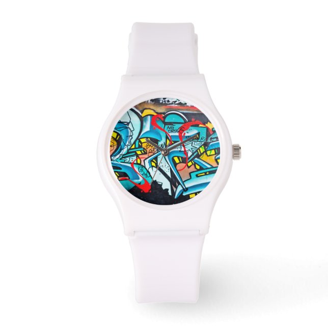 Urban subway graffiti art watch (Front)