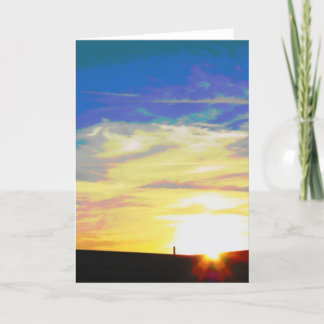 Urban Sunset Card