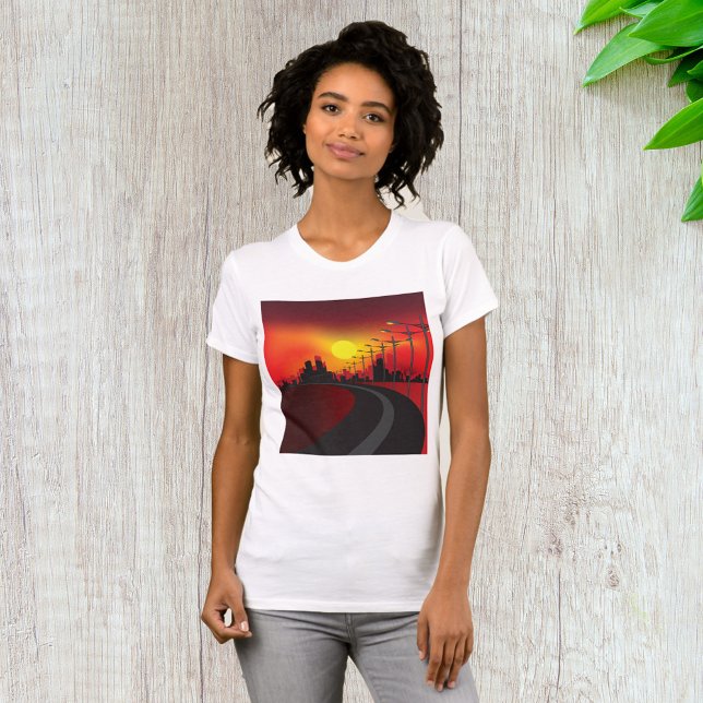 Urban Sunset Highway Skyline T-Shirt (Creator Uploaded)