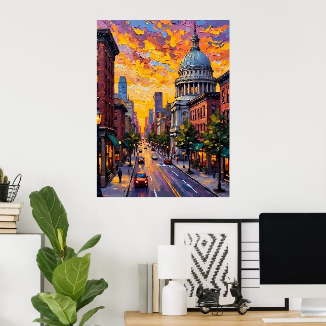 Urban Sunset Poster (Home Office)