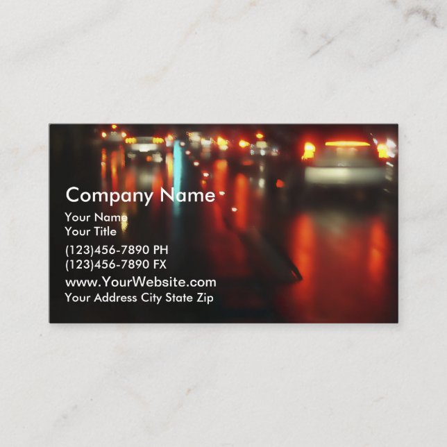 Urban Taxi Service Business Card (Front)