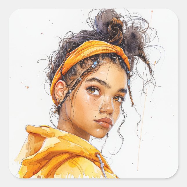 Urban Teen Square Sticker (Front)