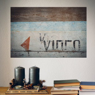 Urban-themed loft style cinephile movie lovers  poster