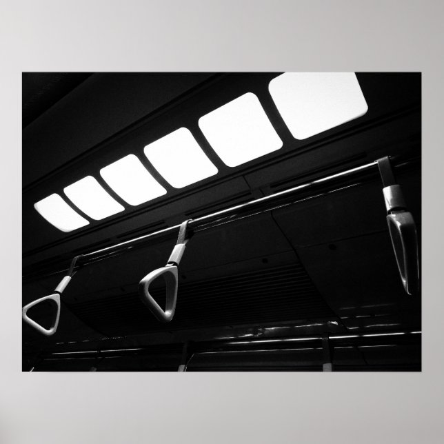 Urban Train Ceiling with Hand Straps Poster (Front)