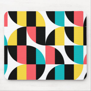 Urban, trendy, colorful, modern graphic pattern mouse mat