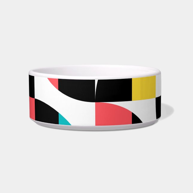 Urban, trendy, colourful, modern graphic pattern bowl (Front)