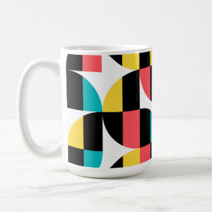 Urban, trendy, colourful, modern graphic pattern coffee mug