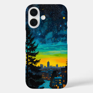 Urban Twilight Glow iPhone 16 Case