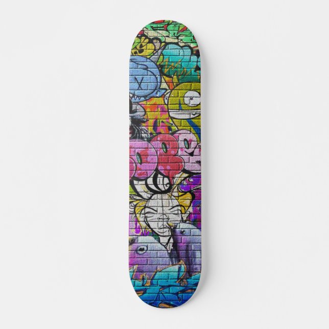 Urban Underground NYC Graffiti Popsicle Deck Skateboard (Front)