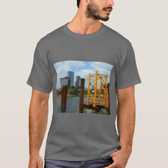Urban Vertical Lines T-Shirt (Front)