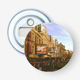Urban Vintage Downtown Cityscape Bottle Opener