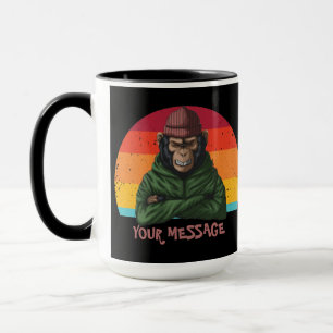 Urban Warrior Green Monkey Mug