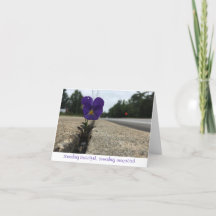 urban wildflower thank you note