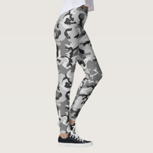 Urban Woodland Camouflage Military Pattern Leggings