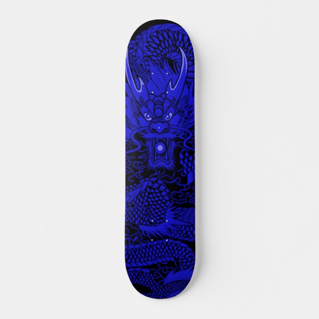 Urban Yakuza Boss Dragon Element Custom Pro Deck Skateboard (Front)