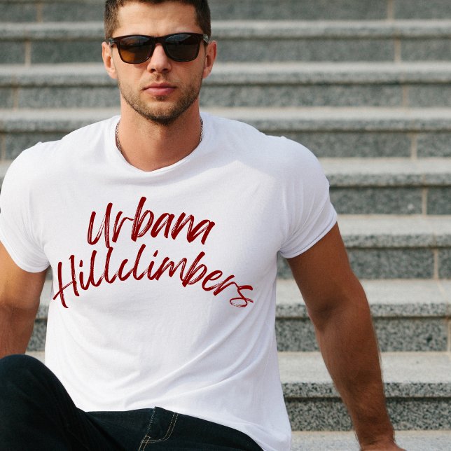 Urbana Hillclimbers Curved Handwritten Tshirt (Creator Uploaded)