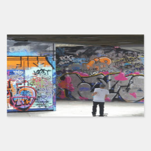 Urband Street Art-Graffiti Rectangular Sticker