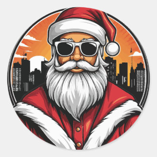UrbanSanta 1 Classic Round Sticker