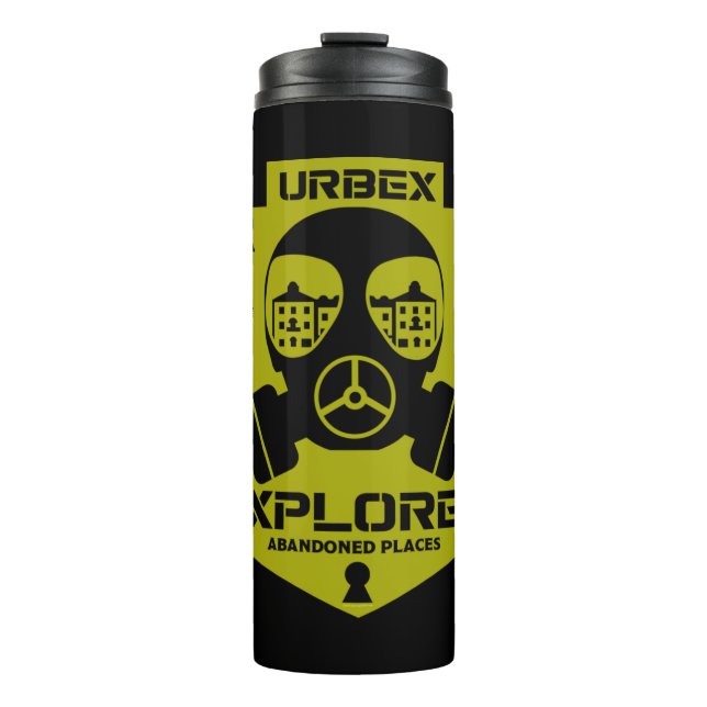 Urbex Explorer Abandoned Places Photography   Thermal Tumbler (Front)