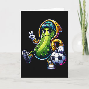 Urbyn Pickle Soccer Player Cool Cartoon Vibes Card