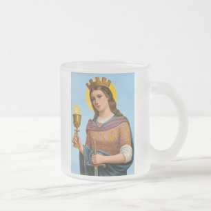 Urceus S. Barbarae Frosted Glass Coffee Mug
