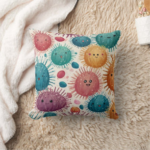 Urchin Watercolor Print Cushion