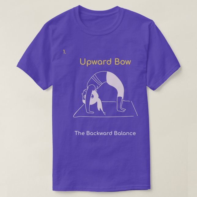 Urdhva Dhanurasana 1st asana T-Shirt (Design Front)