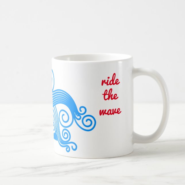 Urge Surfing Ride The Wave Coffee Mug (Right)