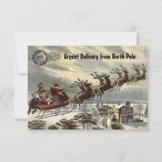 Urgent Delivery from Northpole Invitation