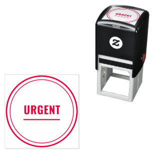 URGENT file clean elegant round seal Self-inking Stamp
