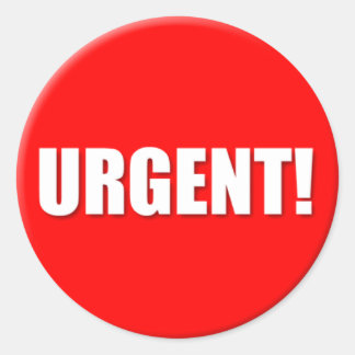 Urgent Sticker (Small)