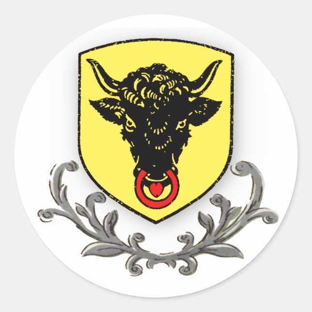 Uri Classic Round Sticker (Front)