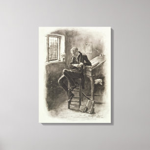 Uriah Heep, from 'Charles Dickens: A Gossip about Canvas Print