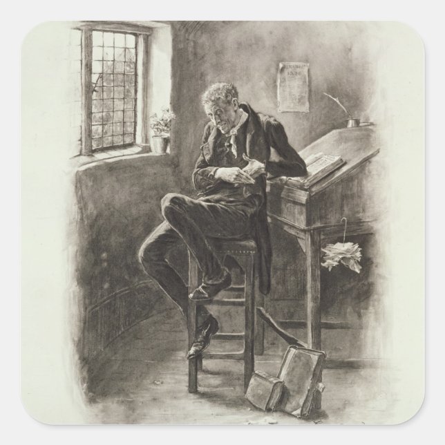 Uriah Heep, from 'Charles Dickens: A Gossip about Square Sticker (Front)