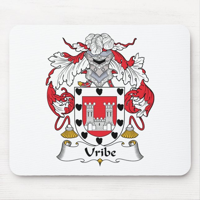 Uribe Family Crest Mouse Mat (Front)