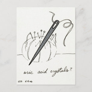 Uric Acid Crystals postcard